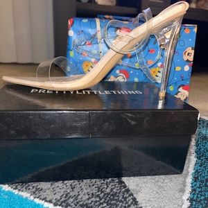 Clear Nude Sandal Heel